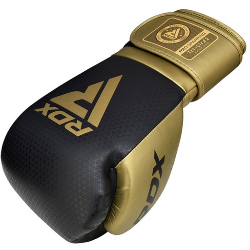 RDX L2 MARK PRO SPARRING BOXING GLOVES HOOK AND LOOP BLACK / GOLDEN - Gym From Home LLC